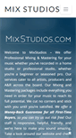 Mobile Screenshot of mixstudios.com