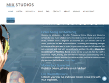Tablet Screenshot of mixstudios.com